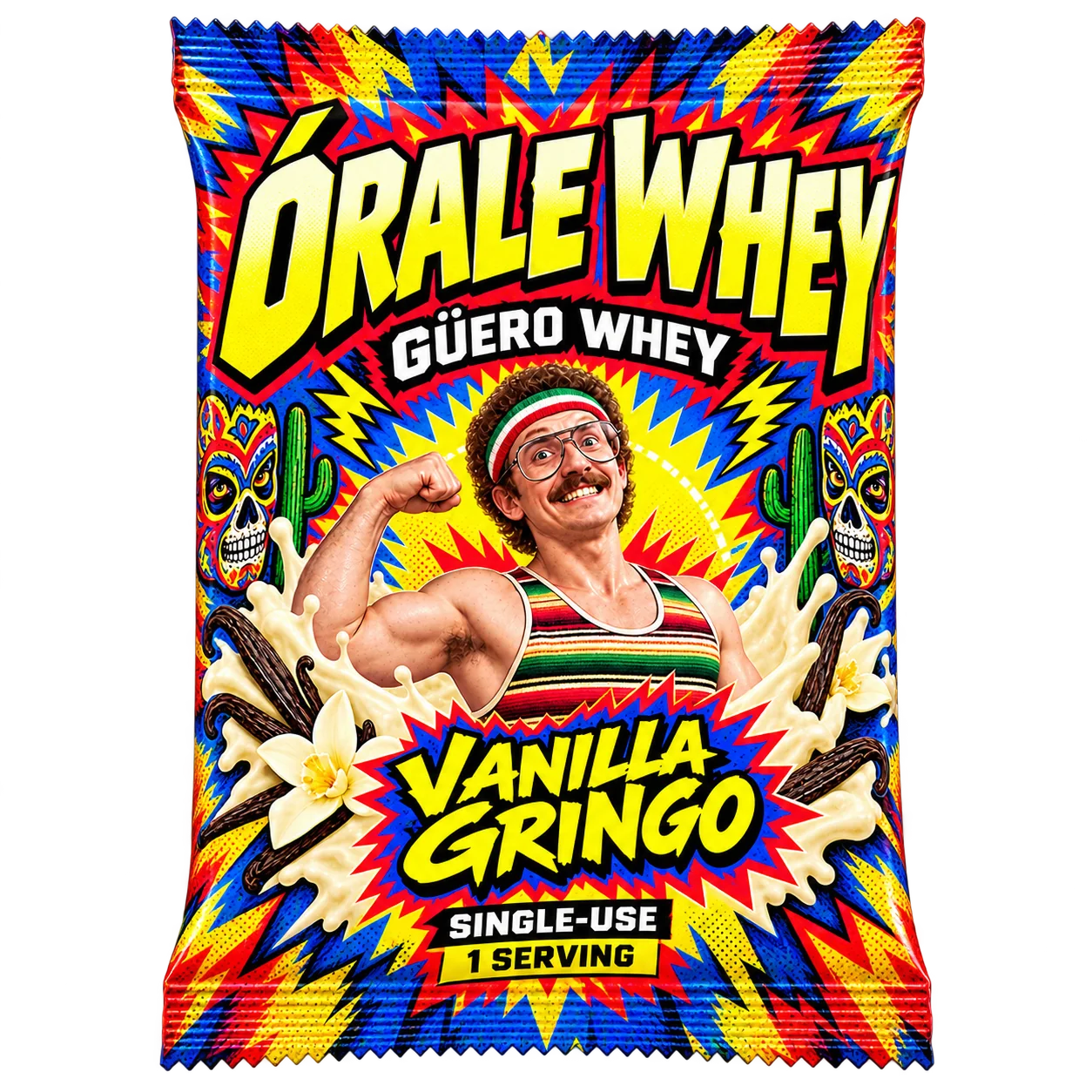 Órale Whey Vanilla Gringo packaging